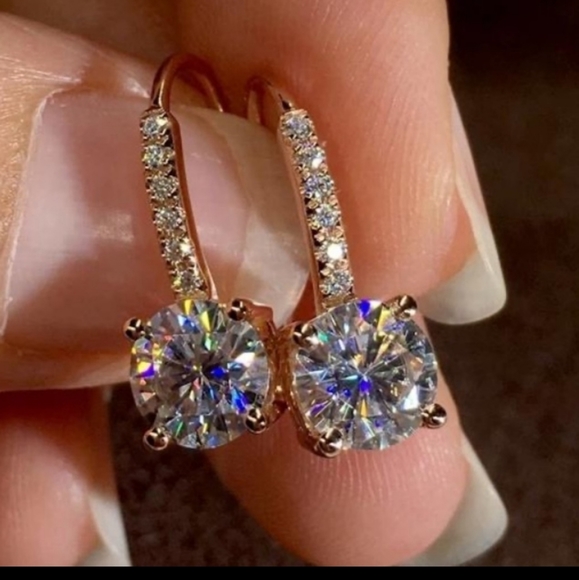 **NWOT sterling silver drop earrings - Picture 2 of 4